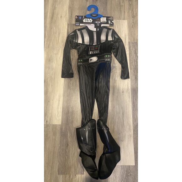 Jazwares Child  5/6 Star Wars Darth Vader Costume Jumpsuit, Cape, Mask, & Gloves - Picture 2 of 5
